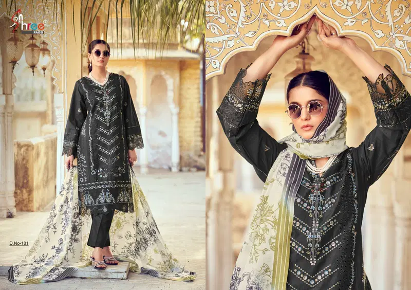 Tasrif Vol 2 by Shree Cotton Dupatta Pakistani Salwar Suits Wholesale Online
